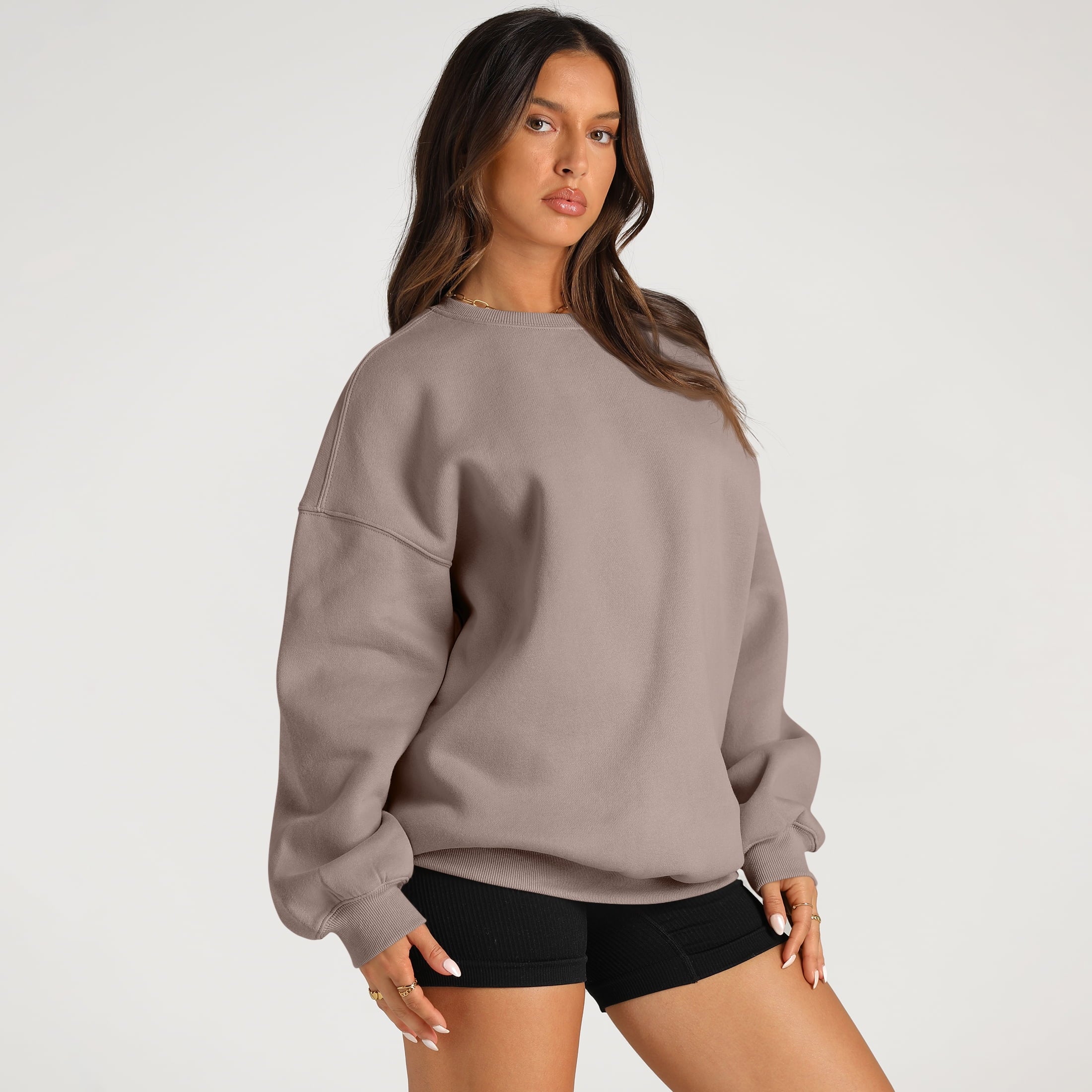 Oversized Sweatshirts for Women Crewneck Y2K Hoodies Sweaters Casual Tops Comfy Fall Fashion Pullover Outfits Winter Clothes